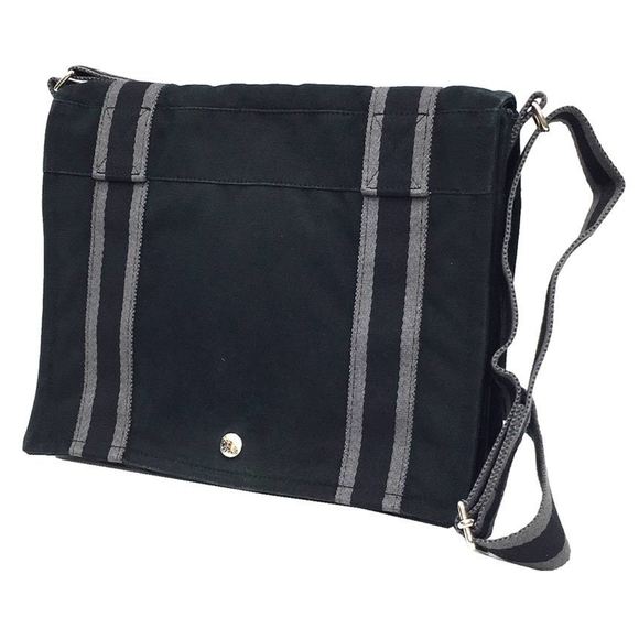 HERMES Hermes Foule Toubasas PM Shoulder Bag Black Canvas - Picture 1 of 3